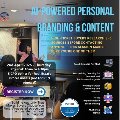 Dark-themed promotional poster for a content and branding event